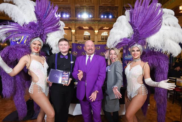 The team from Viva Blackpool were at the expo. Viva's Leye D Johns, centre, said: "It's brilliant to be back here. It is two years since we were here last and our stall is in exactly the same place. Everyone is here and it a great feeling to see familiar faces again. We have got a brand new show at Viva for this year and we will be celebrating our tenth year too."