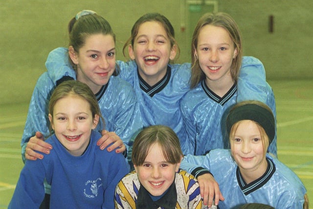 Collegiate High School girls football team who went through to the Lancashire regional round in 1996