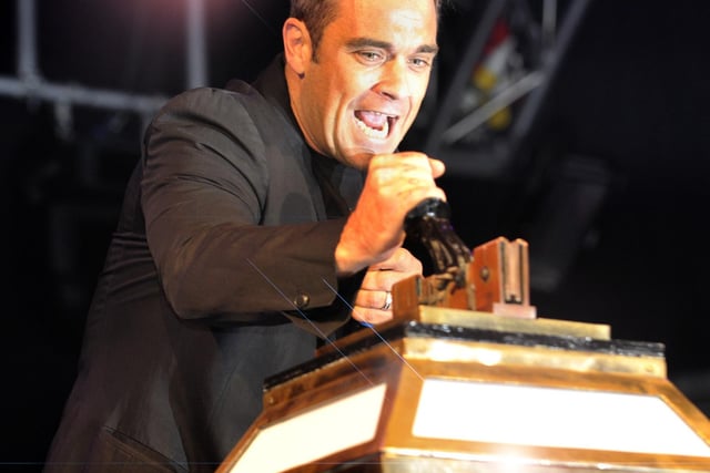 It was Robbie Williams' turn in 2010