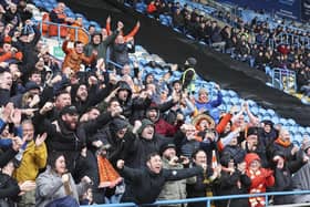 Seasiders supporters travelled to Cumbria in their numbers.