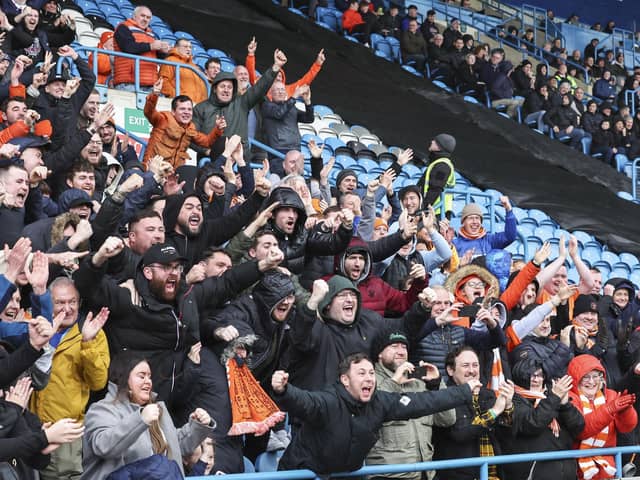 Seasiders supporters travelled to Cumbria in their numbers.