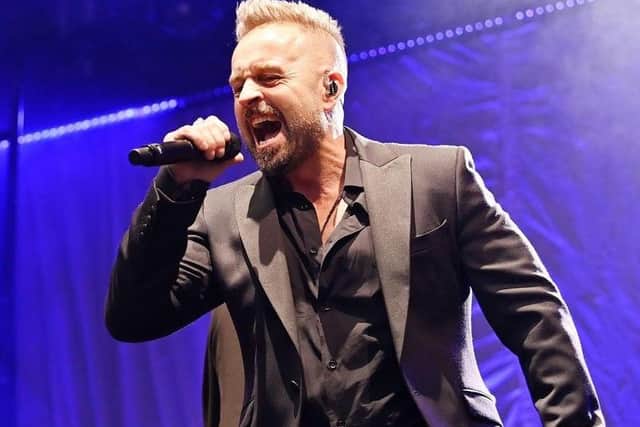 Alfie Boe at the Lytham Proms concert in August 2022