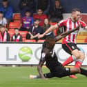 Marvin Ekpiteta conceded a penalty in the early stages (Photographer Chris Vaughan/CameraSport)