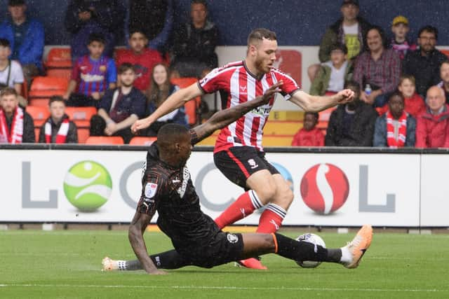 Marvin Ekpiteta conceded a penalty in the early stages (Photographer Chris Vaughan/CameraSport)