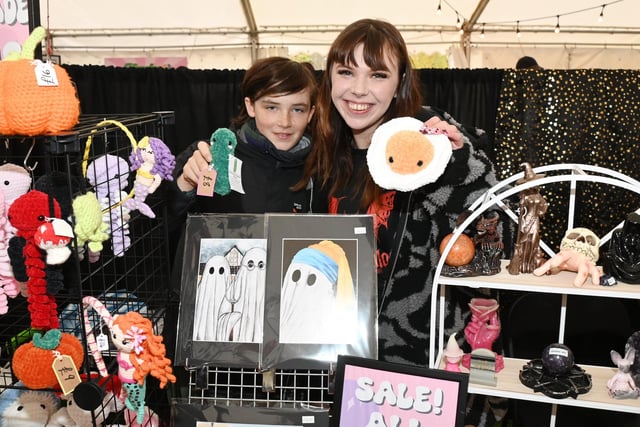 There were a host of craft stalls at the event at Lowther Gardens, Lytham, some offering Halloween-themed items.