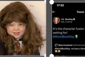 JK Rowling sent a tweet after seeing Nick Crowford's photo of daughter Robyn
