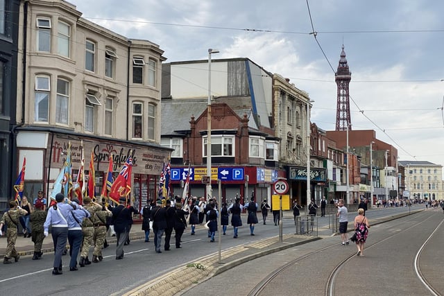 Armed Forces service and parade at Blackpool War Memorial and Cenotaph on Sunday, June 25.