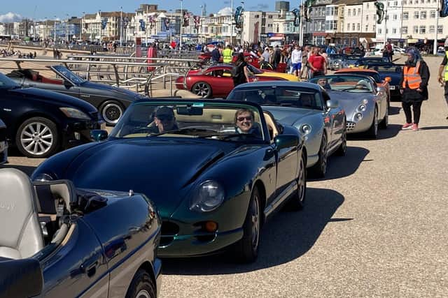 The line-up of TVRs on Blackpool’s Waterloo Headland