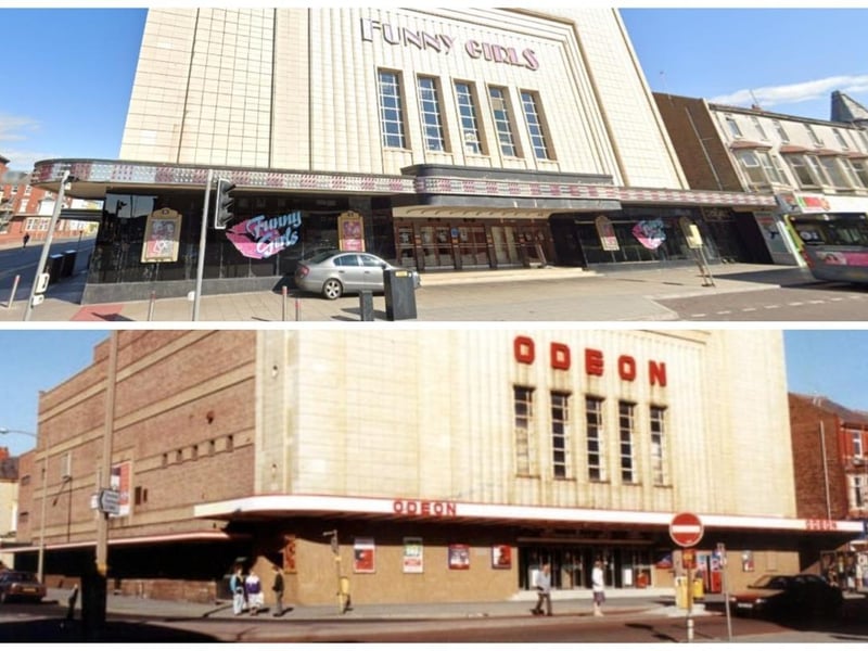 Top picture shows the iconic Dickson Road building as it is today - Funny Girls. And below as the Odeon Cinema
