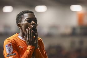 Karamoko Dembele is with Blackpool until the end of the season. (Photographer Lee Parker/CameraSport)