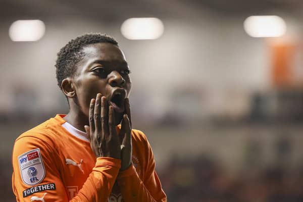 Karamoko Dembele is with Blackpool until the end of the season. (Photographer Lee Parker/CameraSport)