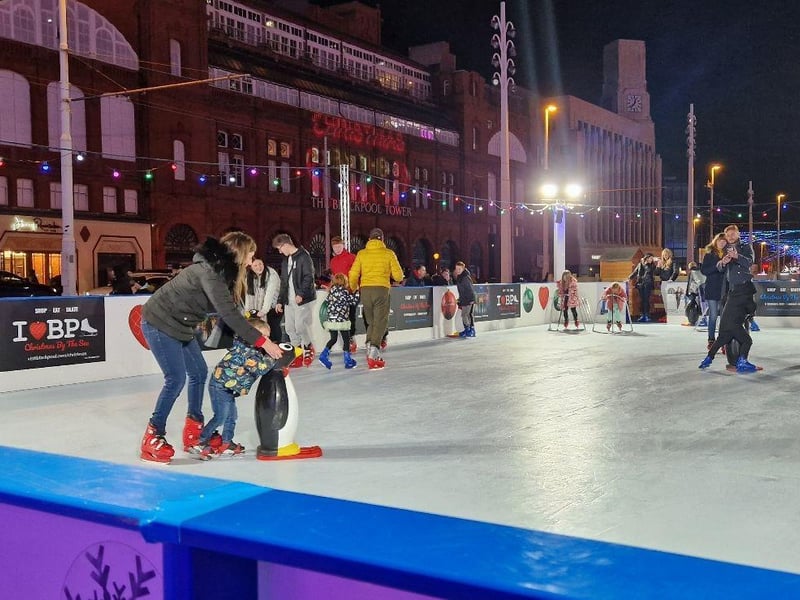 Learn to skate with help from the plastic penguins