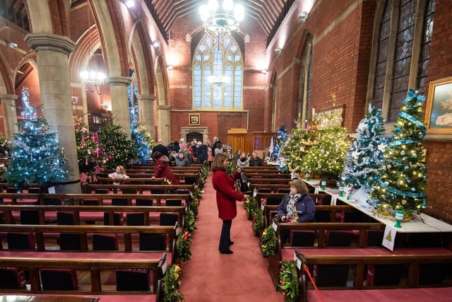 More than 20 trees in aid of various good causes are on display in St Annes Parish Church until December 16.