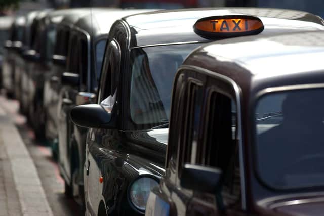 Only hackney cabs in Blackpool are allowed advertising