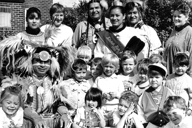 Toner Avenue Nursery Infant School children were pictured with members of a dance group who came to school in 1987. Does this bring back memories?