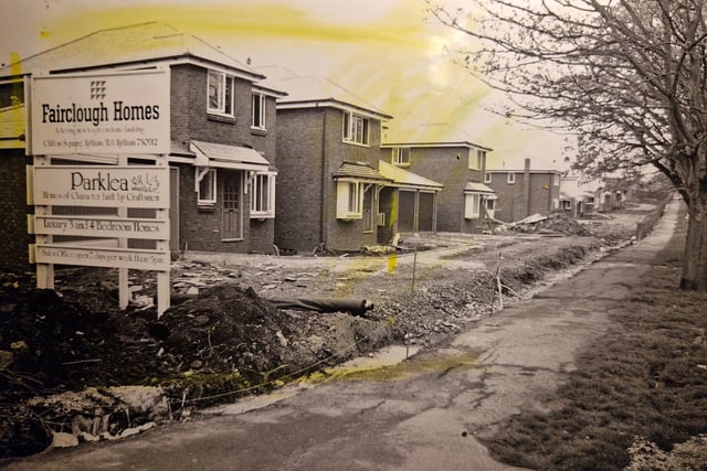 This was in 1985 and the photo accompanied an article in which Fairclough Homes defended it's position over why new piling was needed. Mr Denley Barrow of Fairclough Homes told The Gazette that a sewer at the end of Weymouth Road needed repairing and new piling was needed tomake the repairs. It was nothing to do with the housing estate