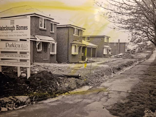 This was in 1985 and the photo accompanied an article in which Fairclough Homes defended it's position over why new piling was needed. Mr Denley Barrow of Fairclough Homes told The Gazette that a sewer at the end of Weymouth Road needed repairing and new piling was needed tomake the repairs. It was nothing to do with the housing estate