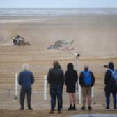 The Fylde ACU British Sand Masters meeting at St Annes beach organised by the Cheshire Grasstrack Club