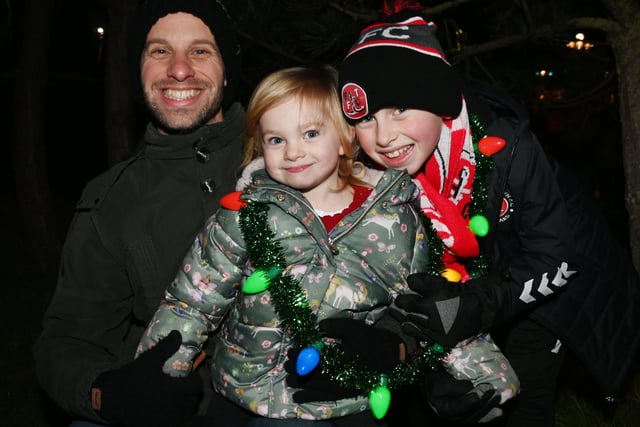 FLEETWOOD - BLACKPOOL - 25-11-23 Fleetwood gets festive at a Christmas market at Marine Hall and a lantern parade.