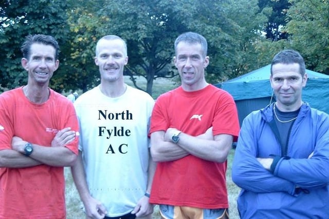 North Fylde's winning team from the Lancashire Championships (from left), John Houghton, Les Endean, Simon Unsworth, Graham Davies