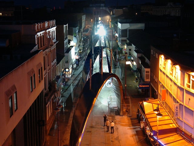 Another scene from Birley Street, all lit up
