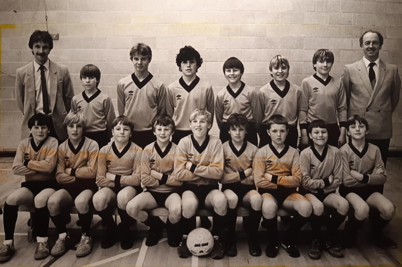 Larkholme's U13s football team who went to Le Touquet in France for a tournament in 1985. Pictured back row from left:Tony Mudie, Steven Betmead, Darren Walker, Alan Stoney, Peter Squire, John Huartson, Paul Fitzgerald and Denis Wright. Front from left: Daryl Laycock, Wayne Bird, Gary Larsen, David Poole, John Pratt, Gary Dollin, Scott Hodgkinson, Garry Mosson, Stuart Osborne
