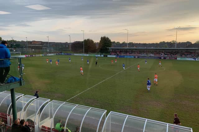 The game was played at Lancashire FA's headquarters in Leyland