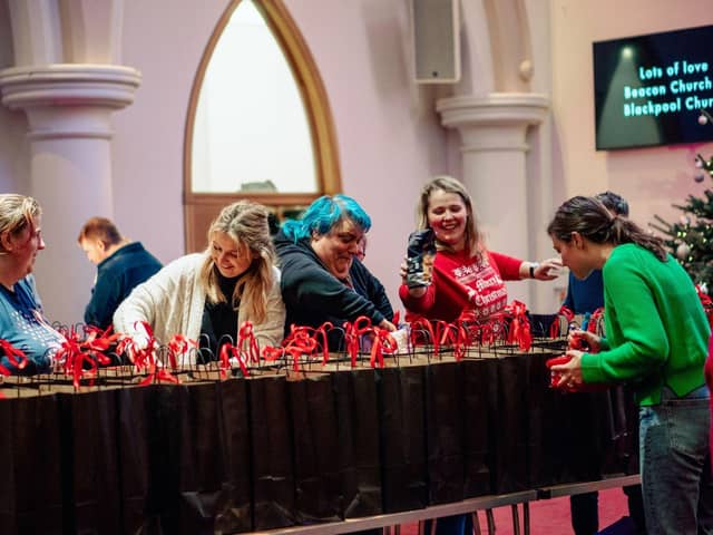 Blackpool Church gave out over 1000 bags of kidness for their Love Chistmas campaign this year.