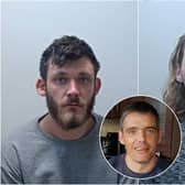 Lee Clarke (left) and David Bond (right) have been found guilty of John Hutchinson's murder in Blackpool (Credit: Lancashire Police)