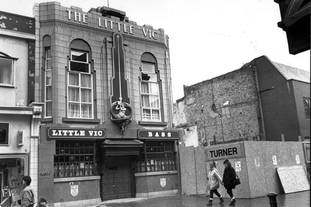 The Little Vic Pub in Victoria Street. It had a fabulous Art Deco style and was buit for C&S Brewery in 1933. The building was demolished in 1989 to make way for new shops