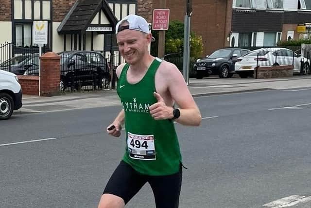 Lytham St Annes Road Runners' Steve Pepper competed at the Freckleton Half Marathon Photo: Lytham St Annes Road Runners