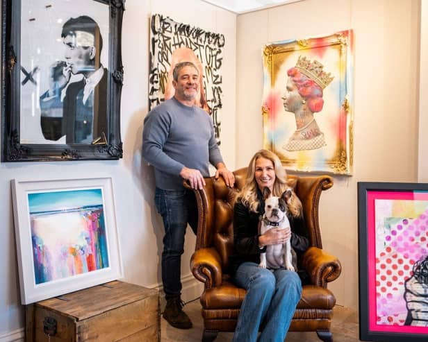 Blackpool couple, Dawn and Matthew Titherington at Windermere Fine Art