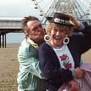 Coronation Street legends Liz Dawns and Bill Tarmey in 1996