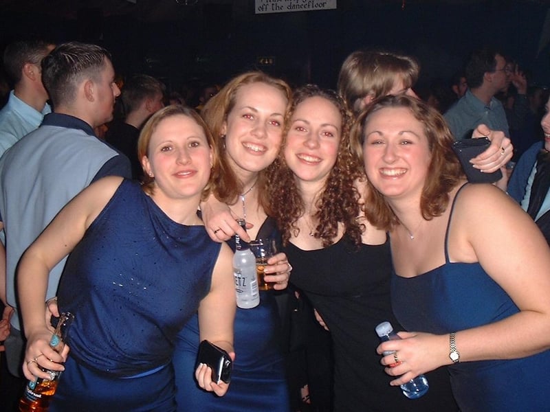 Girls out together at Heaven and Hell in the 00s