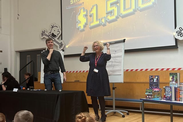 Jeff Kinney at Hawes Side Academy