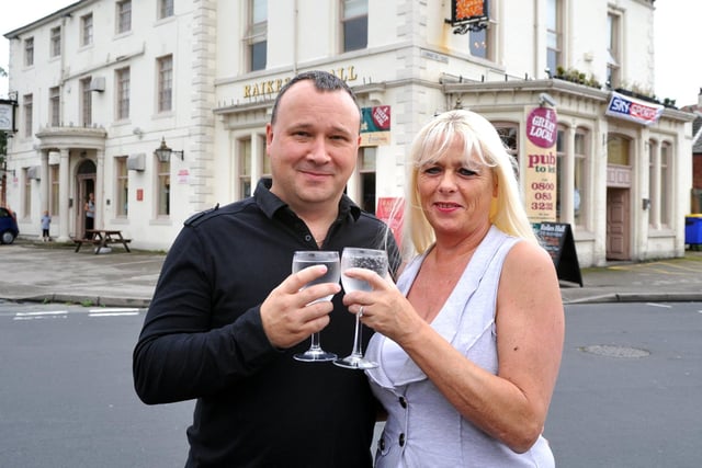 Chris and Karen Bateson of the Raikes Hall Pub, 2009