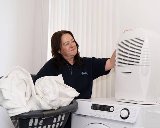 Ebac's Pamela Petty with LaundryDri