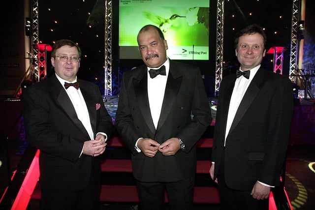 The annual Business Link Awards were held in the Blackpool Winter Gardens Empress Ballroom in 2004 with Senior BBC Correspondent John Pienaar as special guest.
Pictured with John (centre) are Chief Executive Business Link Clive Memmott (left) and Business Development Manager David Slater