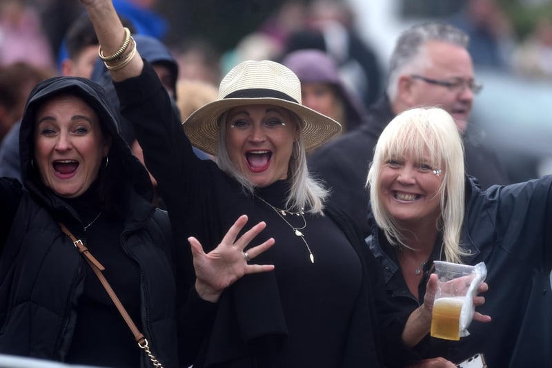 Friday night at Lytham Festival: crowds were in good spirits in spire of the rain