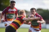 Jordan Dorrington has strengthened the Fylde backline and scored against Harrogate