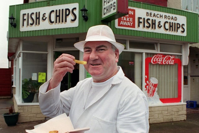 Paul Robertshaw at Beach Road Fish and Chips, 1999