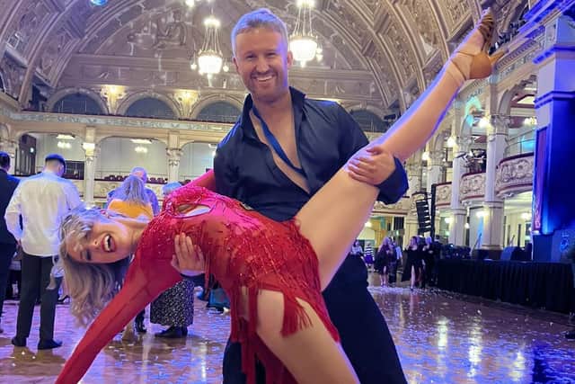 Will Norris and Megan Reeves compete in Dance Floor Heroes