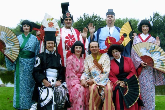 Marton Operatic Society performing The Mikado at Lowther Gardens, Lytham