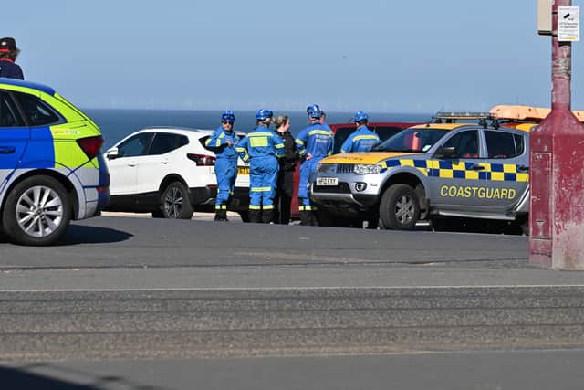 Police and coastguard are at the scene. Image: Dave Nelson