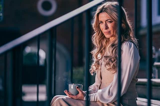 Eve Myles stars as glossy interior designer Fran in the new BBC thriller The Guest (Picture: BBC/Quay Street Productions/Jake Morley)
