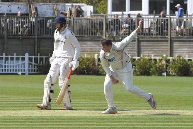 Matt Grindley picked up four wickets in Blackpool's league victory