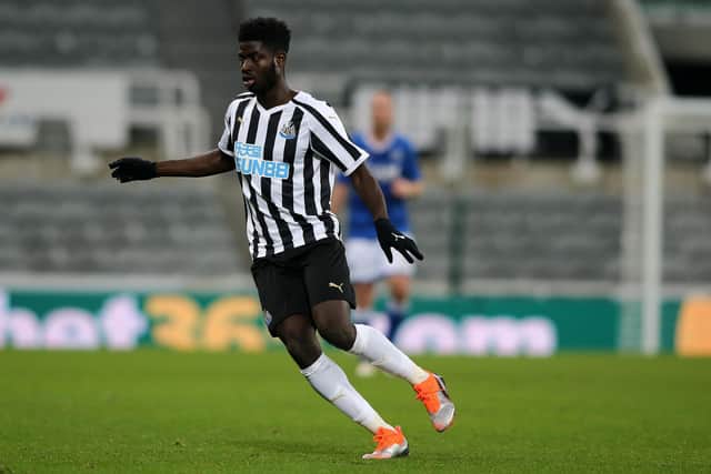 Sangare has yet to make a senior appearance for Newcastle's first team