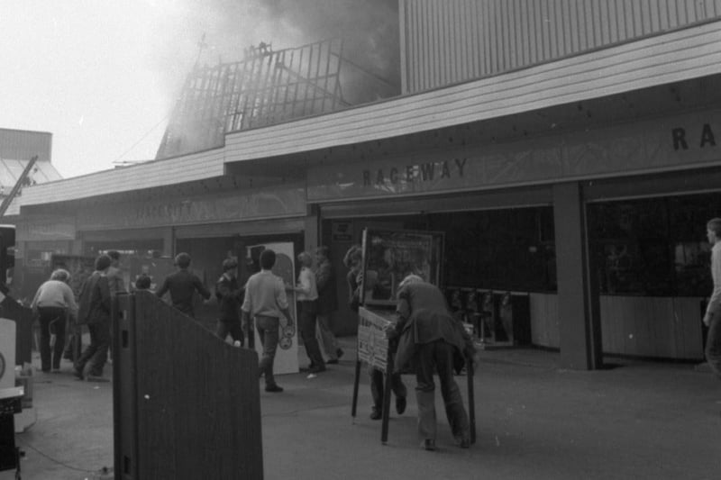 Hundreds of visitors were evacuated from the Haunted Hotel sideshow when it caught fire in 1983