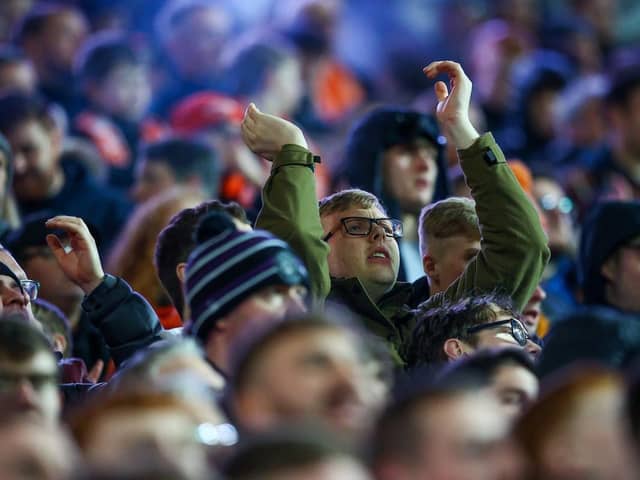 Blackpool fans were in fine voice despite the result not going their way