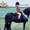 Little Penelope Rae Dale, aged three, with her beloved pony Sven and her proud mum Leigh
